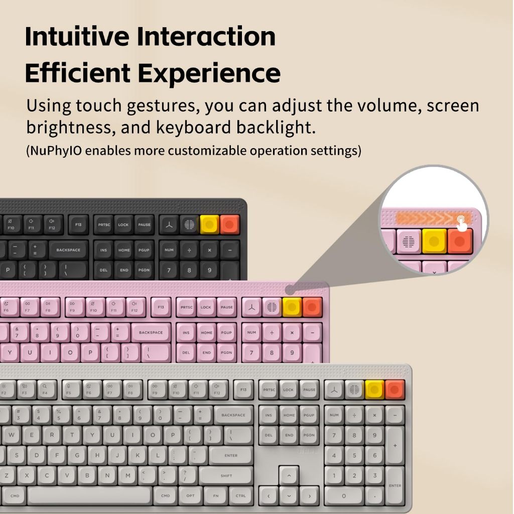 NuPhy Node100 Wireless Mechanical Keyboard, Hot Swappable Custom ...