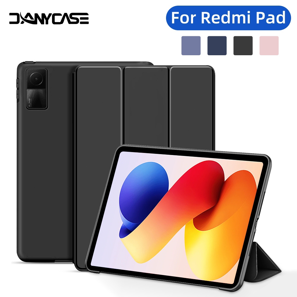 Heioloo Custodia per Xiaomi Redmi Pad Pro 12.1 Cover in Pelle Case, + [1 Pezzi] Vetro Temperato Pellicola Protettiva [Auto Svegliati/Sonno][Supporto Funzione ] [Anti-Scratch] occhio grande