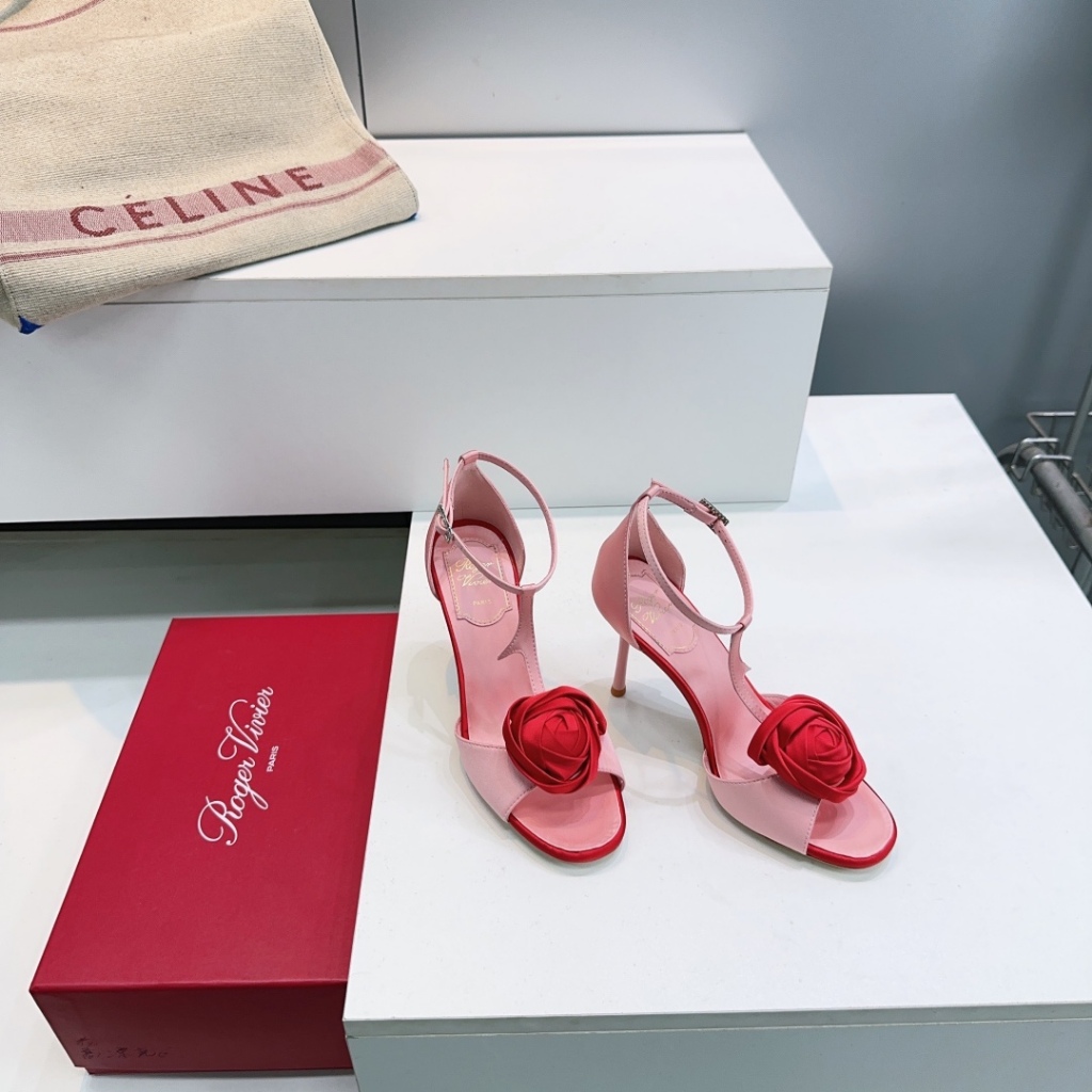 Roger Vivier 2026 Spring Summer New Style Color Matching Ladies Rose ...