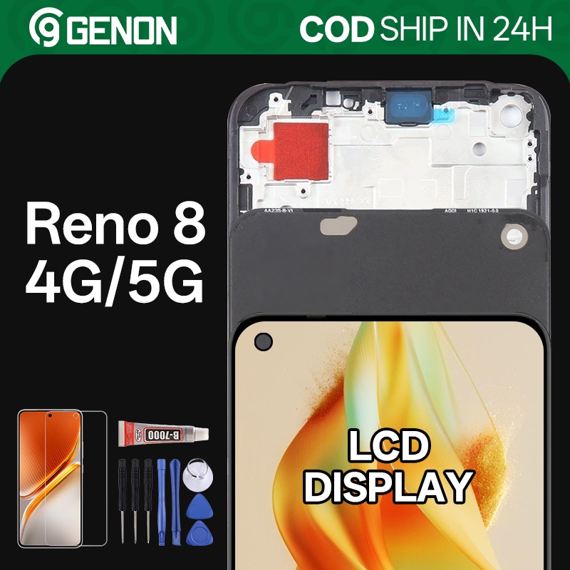 Genon AMOLED 90Hz LCD for Oppo Reno 8 4G / Reno 8 5G LCD Display Touch ...