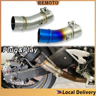 Middle Pipe For Kawasaki Ninja 400 Z400 Exhaust Mid Link Tube Slip 51mm Scooter Middle Pipe For Kawasaki Ninja 400 Z400 Exhaust Mid Link Tube Slip 51mm Scooter