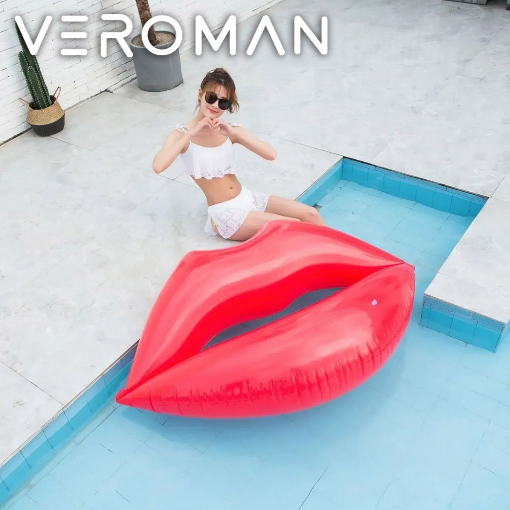VeroMan Large Inflatable Float Summer Pool Beach (Lips – Red) | Shopee ...