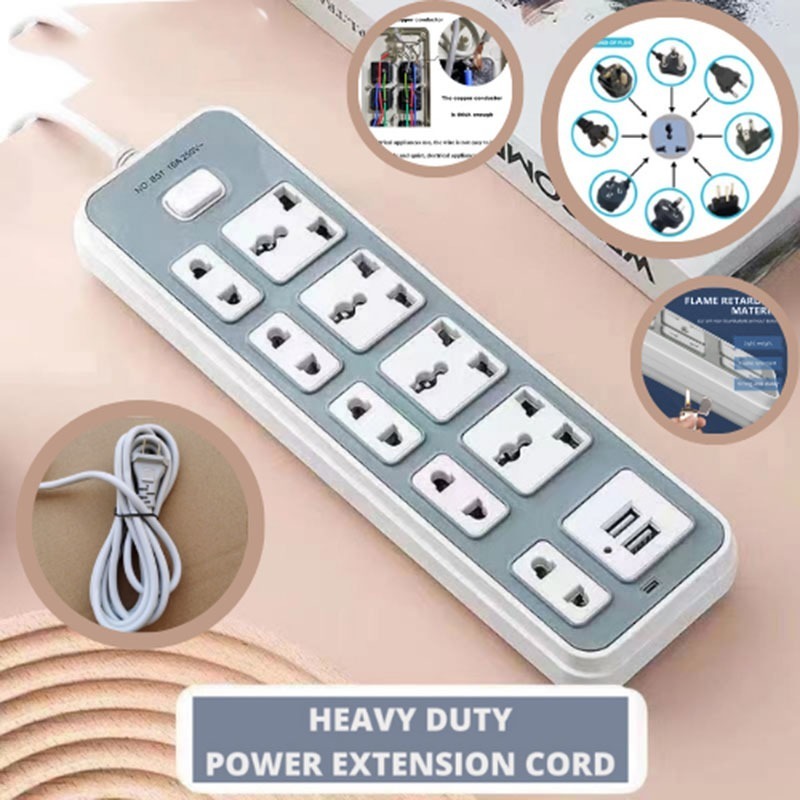 Power outlet extension cord Extend power outlets With independent ...