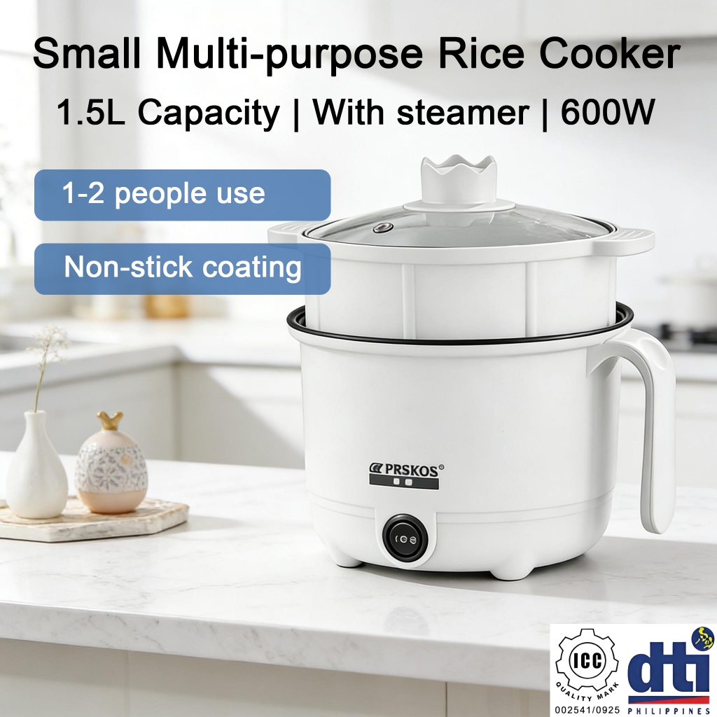 PESKOE 1.5L Rice Cooker Small-sized Non stick inner pot liner Electric ...