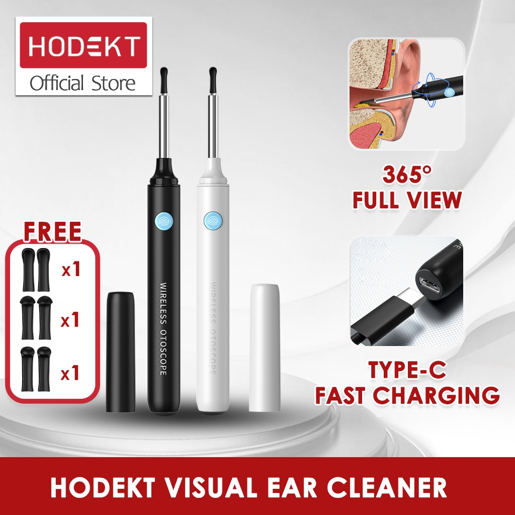 HODEKT Cleaner Spoon Find T Endoscope Earpick Ear Scope with Camera ...