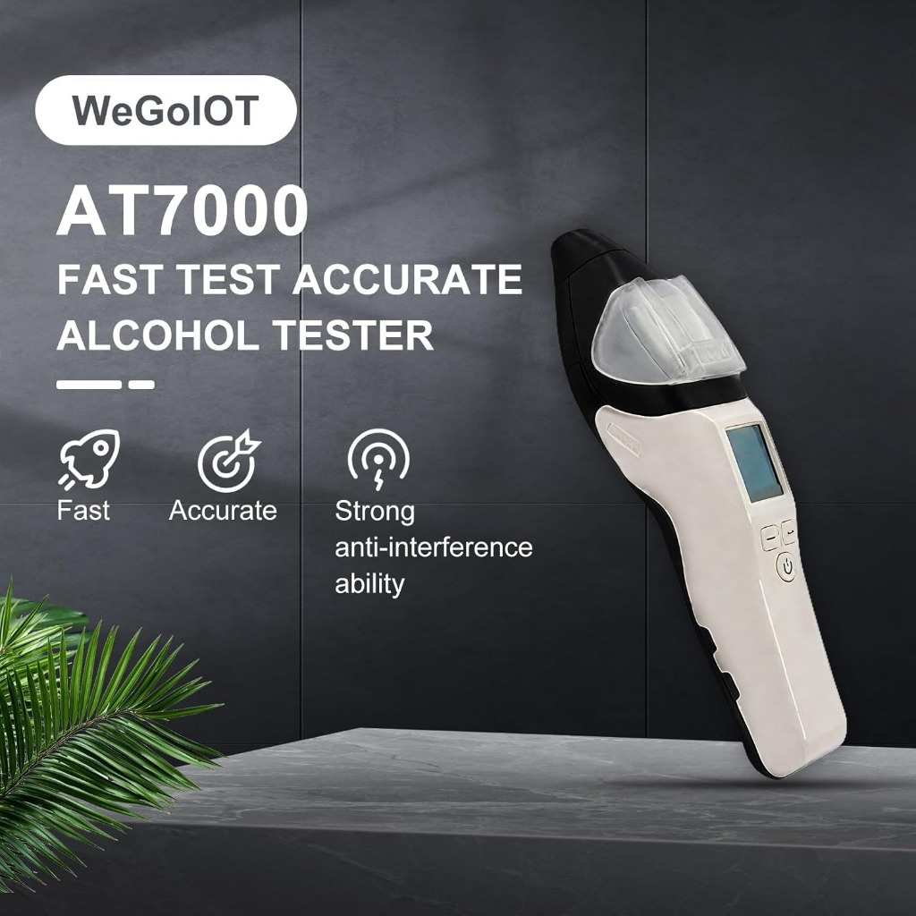 AT7000 Professional Breath Alcohol Tester, Portable, Fast and Accurate ...