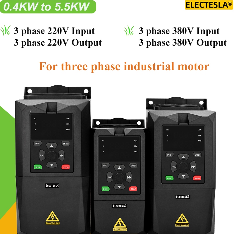 Three Phase 220V VFD Inverter AC Drive 1HP/2HP/3HP 3-phase 380V ...