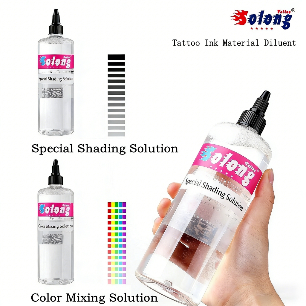SOLONG 120ML(4OZ)360ML(12OZ) Tattoo Ink Solution Color Special Shading ...
