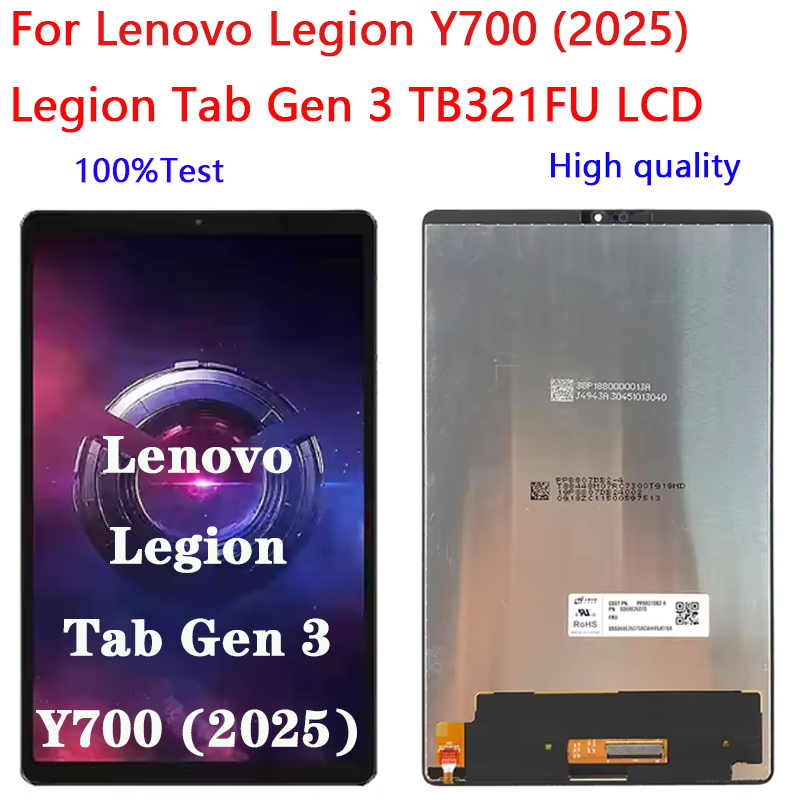 For Lenovo Legion Y700 (2025) Legion Tab Gen 3 TB321FU LCD Display