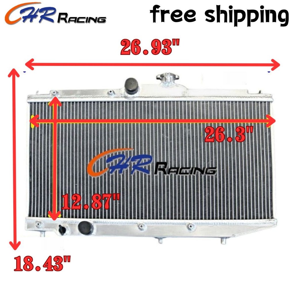 Aluminum Radiator FOR Toyota Corolla AE90 AE92 AE94 Sedan/Seca 1989 ...