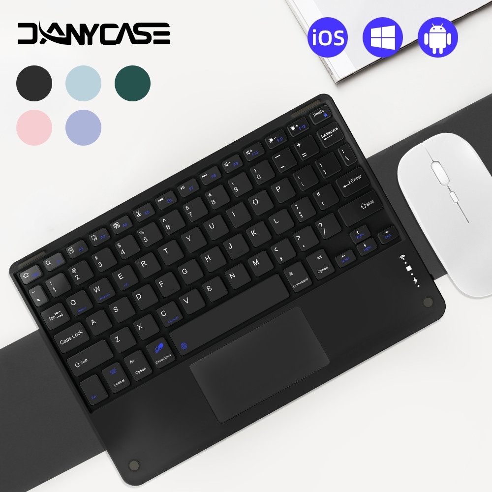 Thin Protable Mini Touchpad Wireless Keyboard for iPad Android iOS ...
