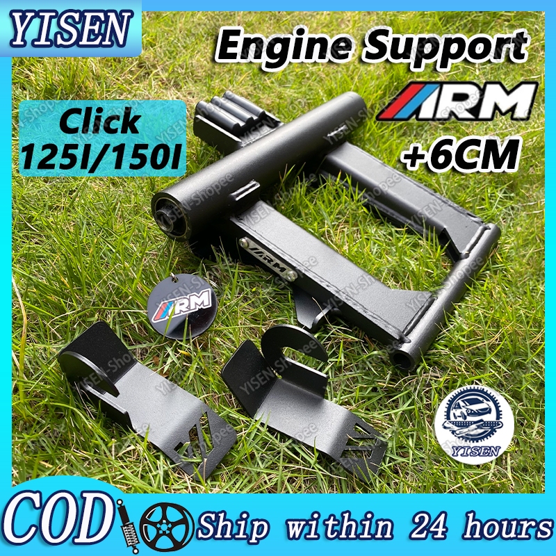 [COD] ARM Engine Support New Click 125i 150i +2.5 6cm For Honda Click ...