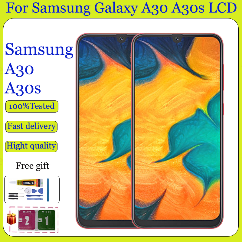 Original AMOLED For Samsung Galaxy A30 A30s LCD Display Touch Screen ...