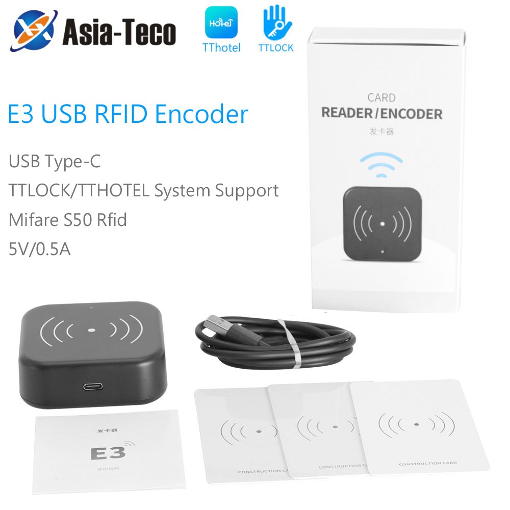 Card Encoder Reader Scanner Room Key Sensor for Electric RFID 13.56 Mhz ...