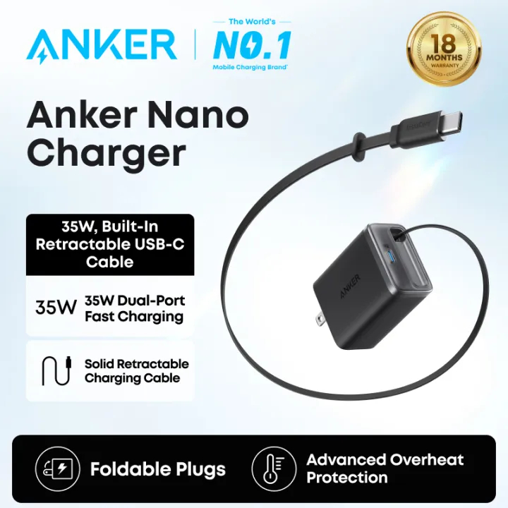 [New]Anker Nano USB C Charger Block, 35W Max 2-Port Compact Charger ...