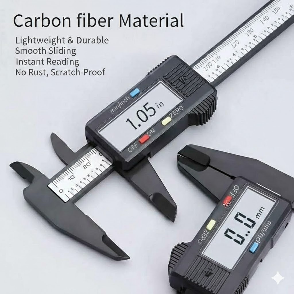 Digital Caliper Measuring Tool, Portable Electronic Micrometer for ...