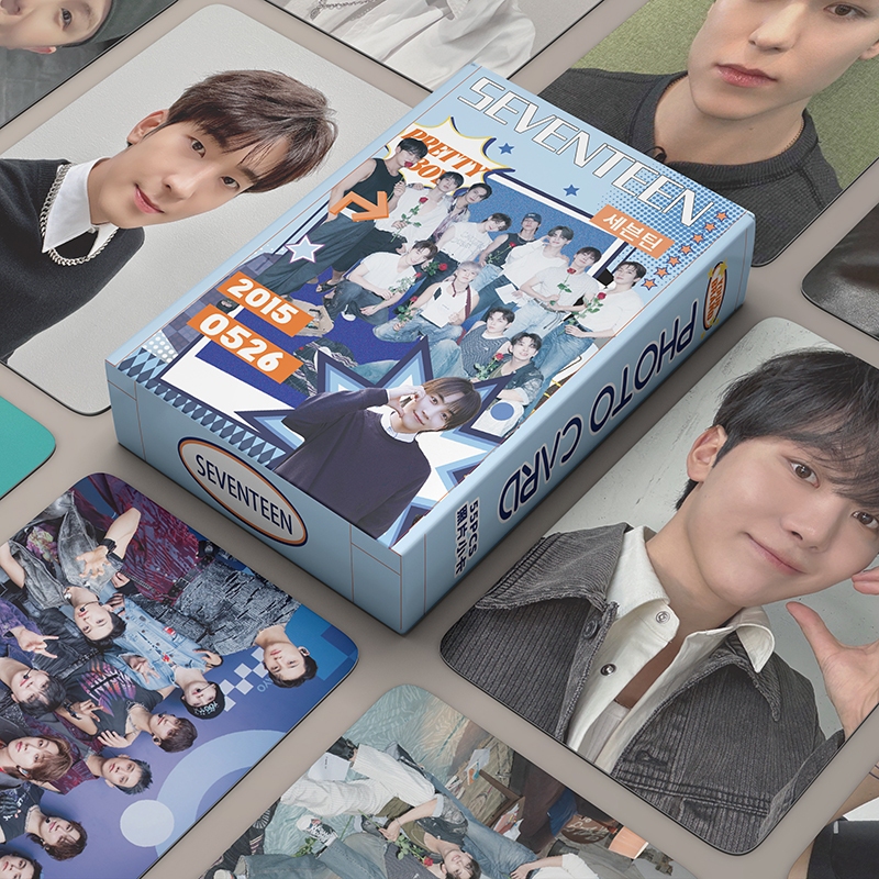DYH 55pcs/box Seventeen Laser Card Photocards LOMO Album KPOP
