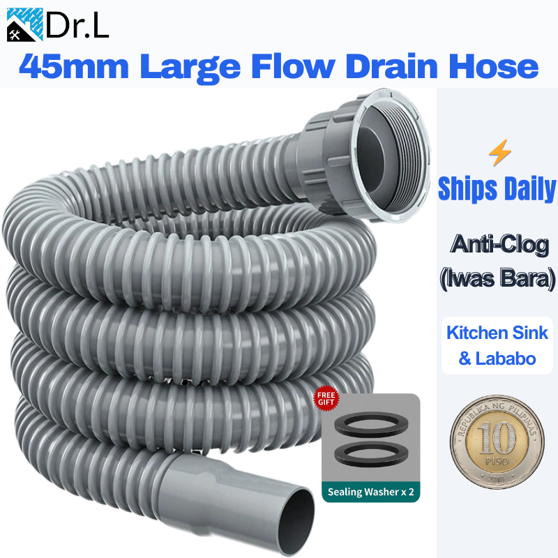 Universal Flexible Kitchen Sink Drain Hose (Corrugated Pipe ...