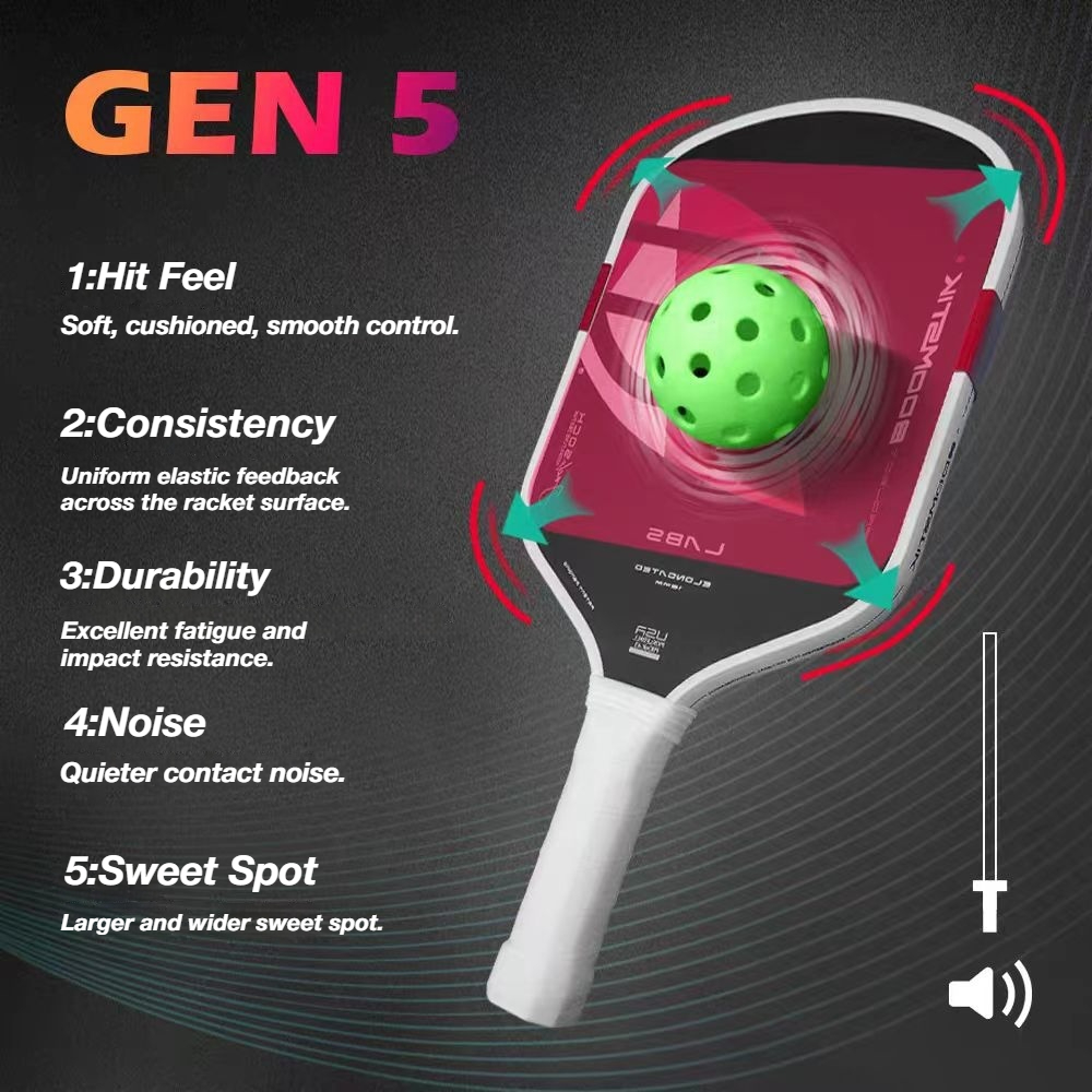 Selkirk Boomstik Pickle Racket Star Label Name GEN5 Full Foam Core High ...