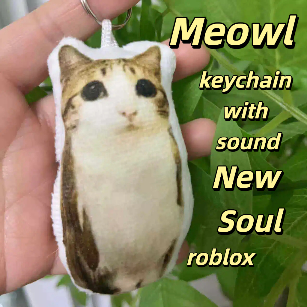 Meowl meme New Soul roblox keychain with sound popular gift | Shopee ...