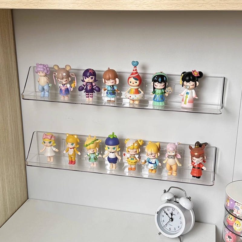 Doll Display Rack Acrylic Wall-mounted Action Figure Transparent ...