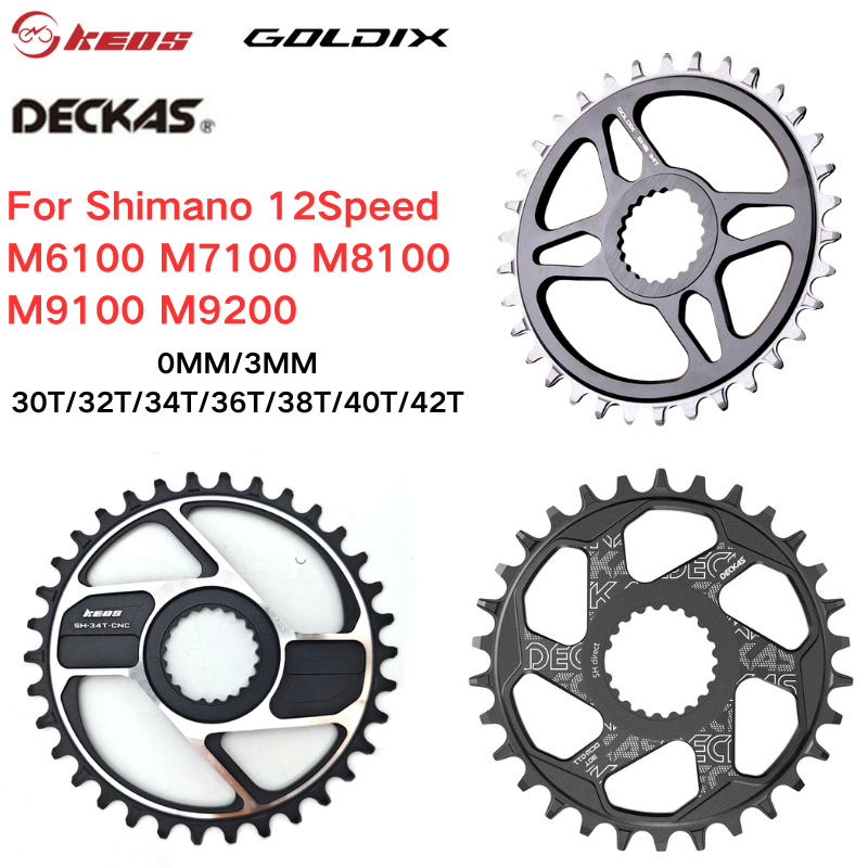 KEOS GOLDIX DECKAS Direct Mount 32T 34T 36T 38T 40T Bike chainring MTB ...