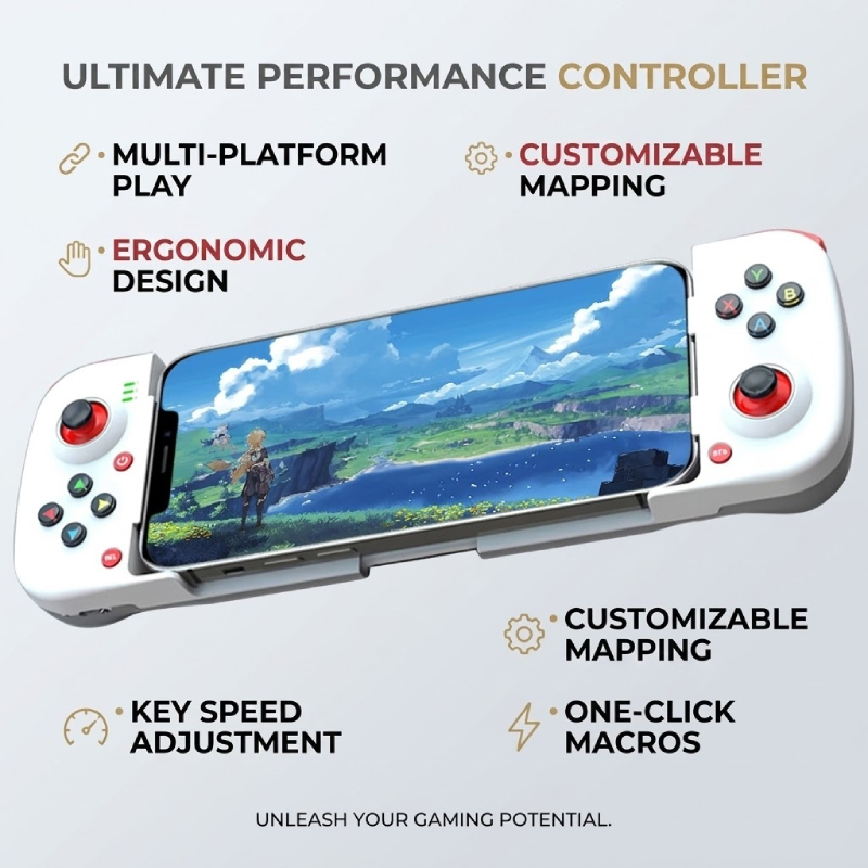 D3 Wireless Gamepad Controller Adjustable Telescopic for Android iOS ...
