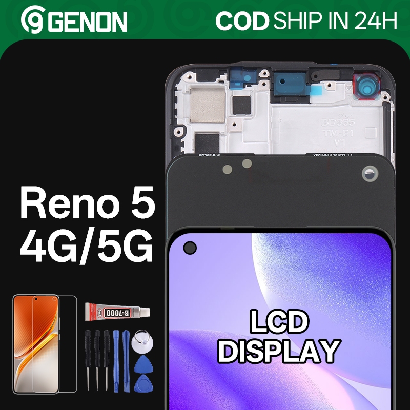 Genon OLED 90Hz LCD for Oppo Reno 5 4G / Reno 5 5G LCD Display Touch ...