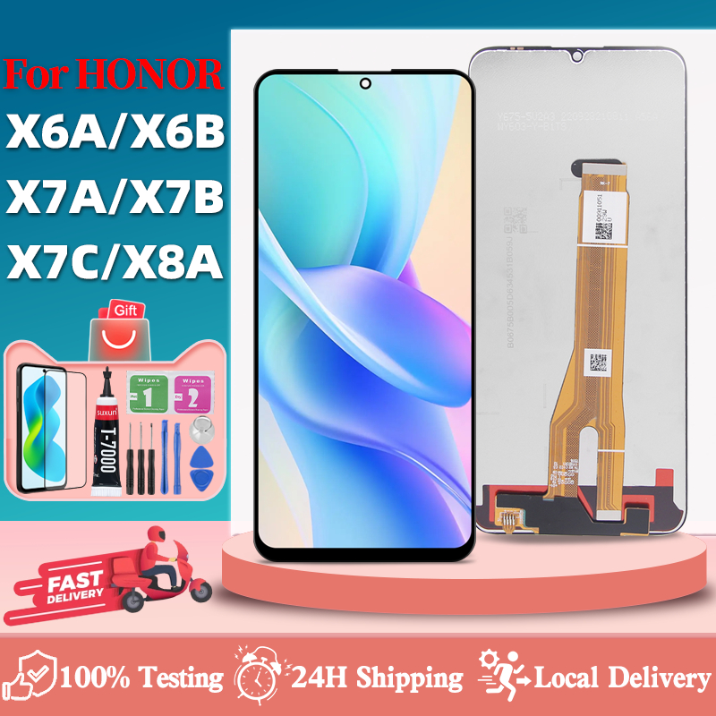For Honor X5B X6 X6A X6B X6C X7A X7B X7C X7D X8A LCD With Frame Display ...