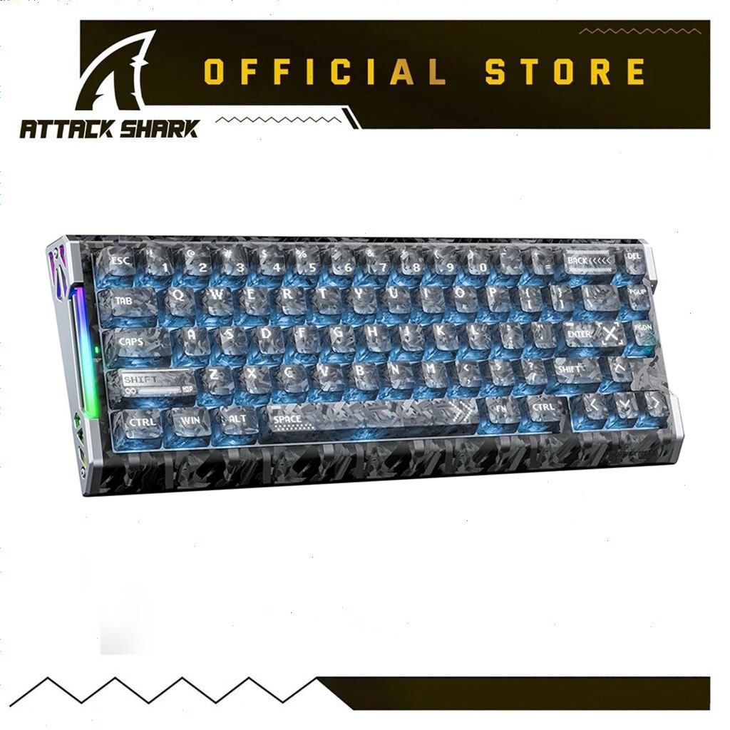 ATTACK SHARK R68 HE Carbon Fiber Wired Rapid Trigger Magnetic Switch ...