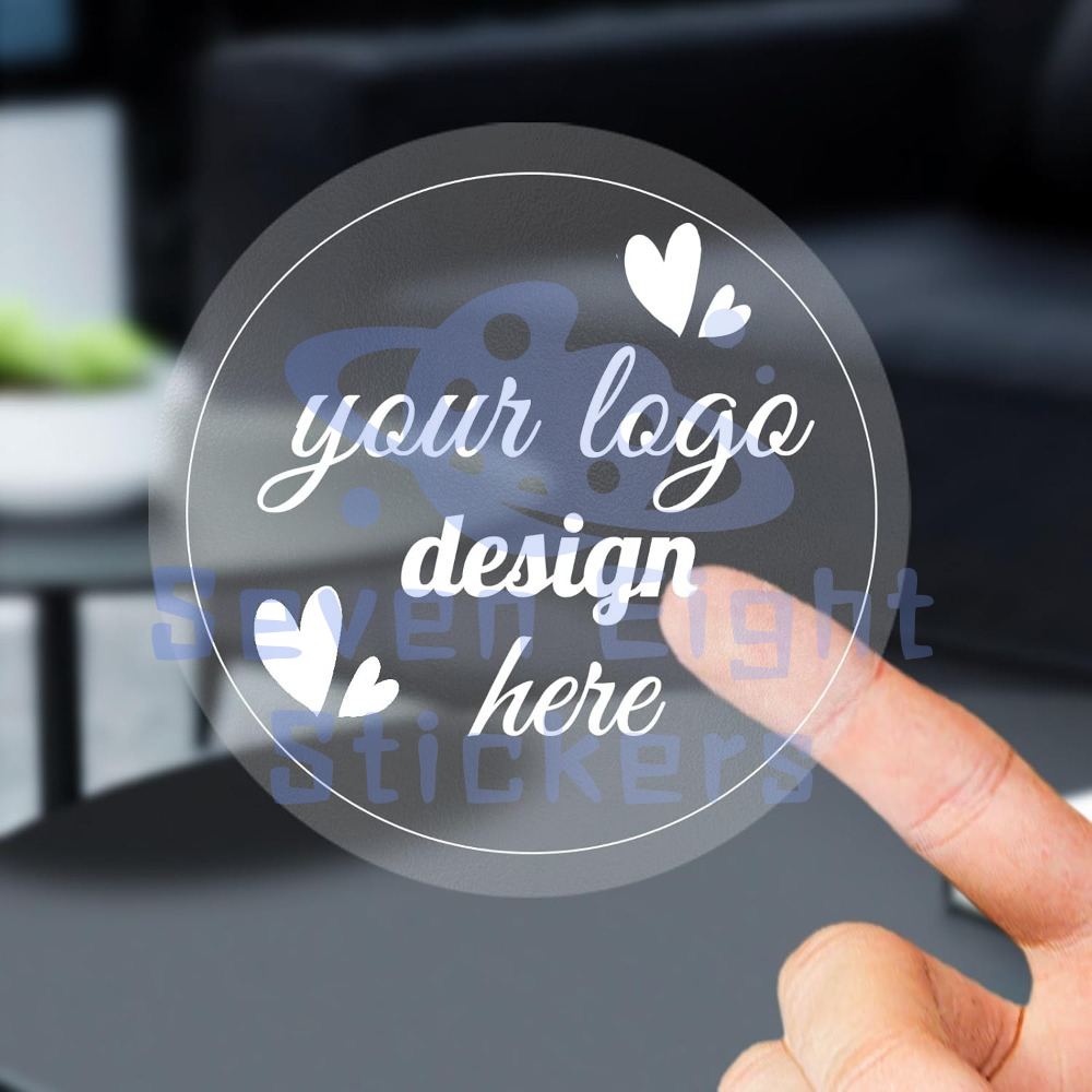 【10 pcs】UV transparent stickers | Customized personalized logo ...