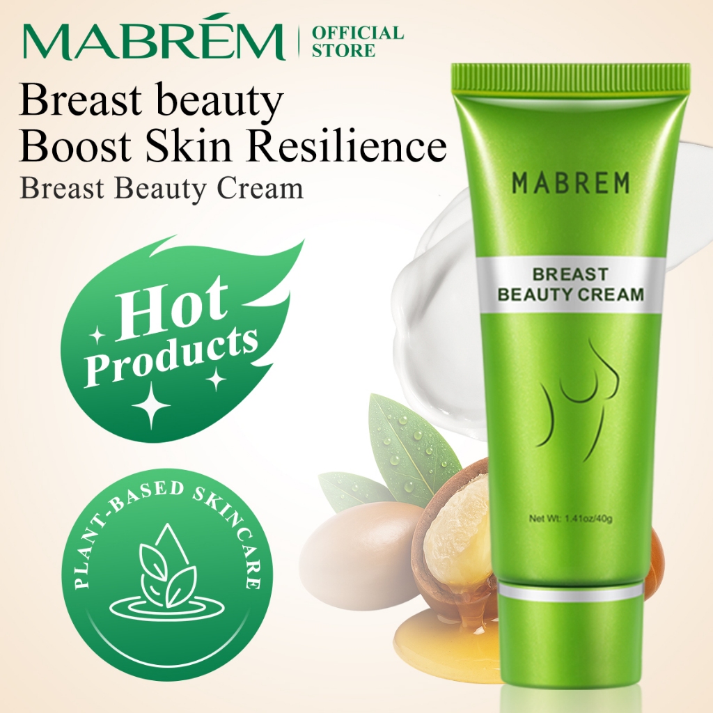 MABREM Breast Cream with Geranium Leaf Jojoba Seed Oil, Hyaluronic Acid ...