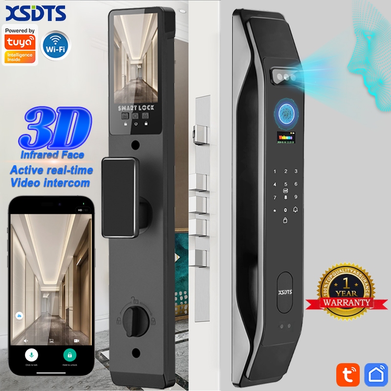 XSDTS Tuya Smart Door Lock With Security Camera 3DFace Recognition ...