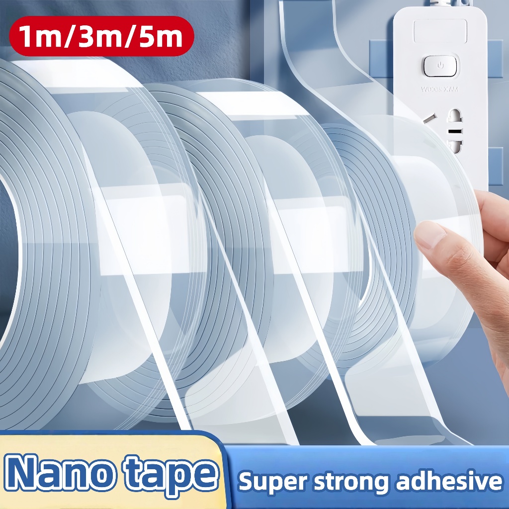 【Buy 10m Free 1m】10M Clear Multifunction Nano Tape Strongly Sticky ...