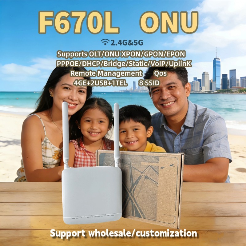 New Dual Band 5G F670L ONT/ONU APC/UPC EPON/GPON/XPON English Firmware ...
