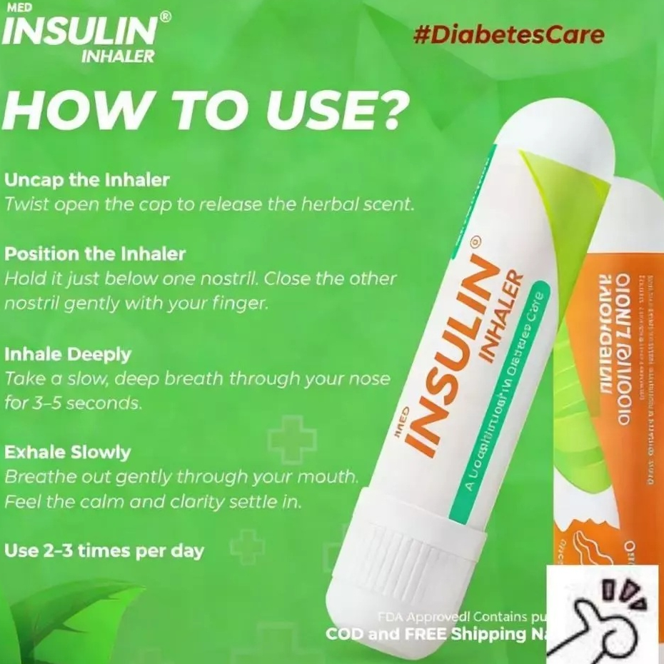 BUY 1 TAKE 1 INSULIN INHALER - PURE ORGANIC | Shopee Philippines