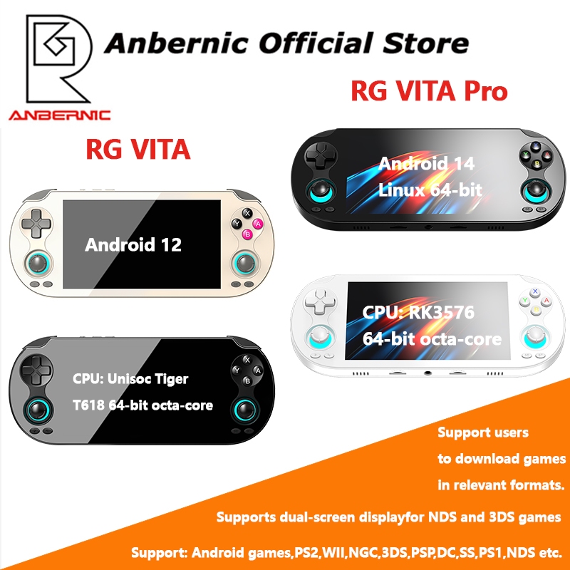 ANBERNIC RG VITA/RG VITA Pro High-Performance Games Consoles 5.46-5.5 ...