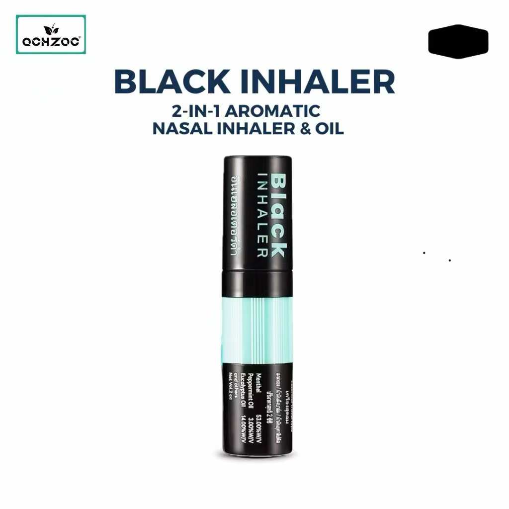 Black Inhaler Black Inhaler from Thailand 2in1 Thai Nasal | Shopee ...