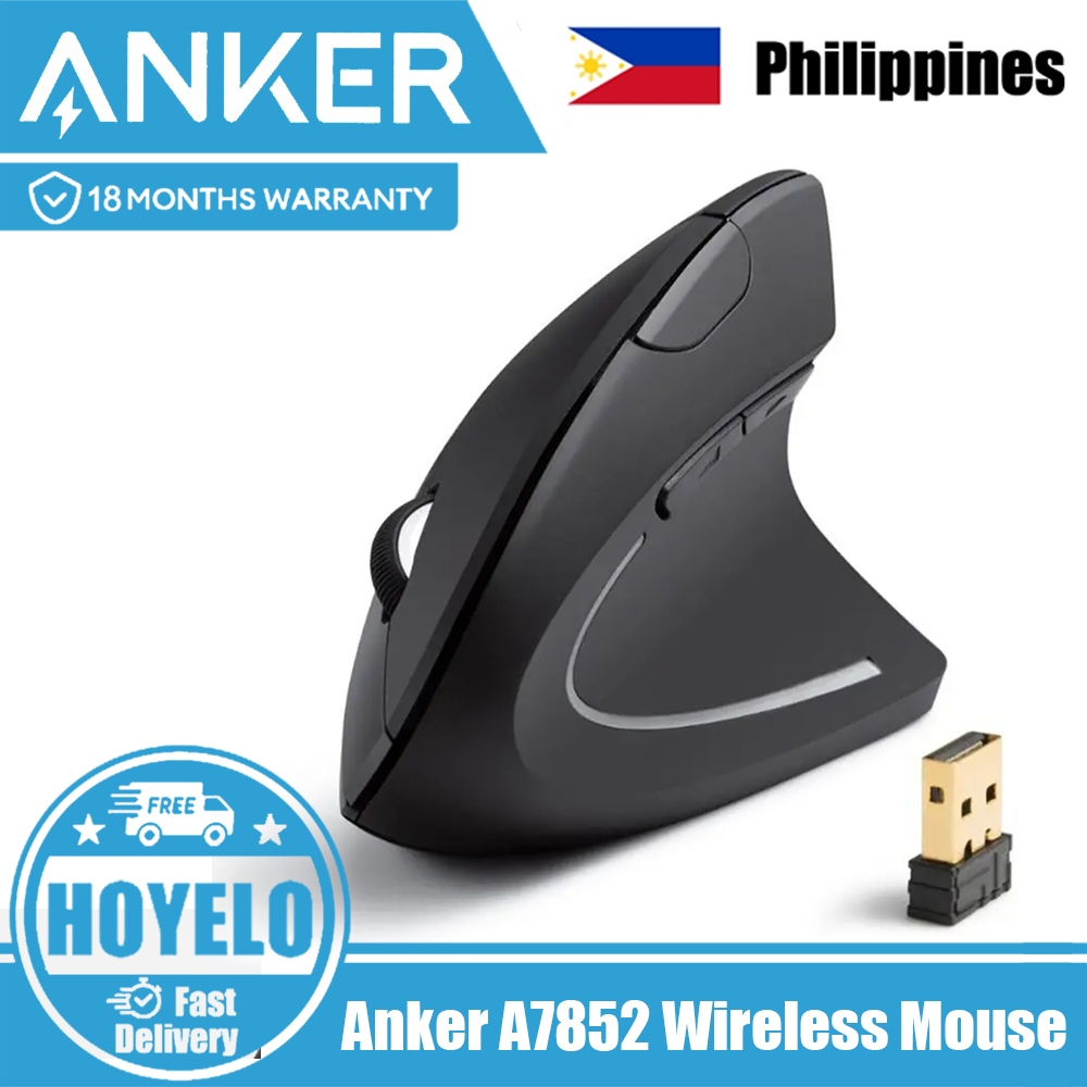 Anker A7852 Wireless Mouse Vertical Ergonomic Mouse International ...