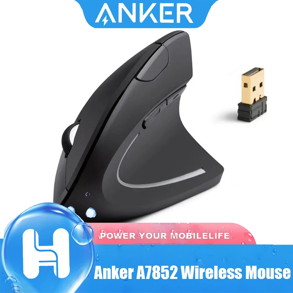Anker A7852 Wireless Mouse Vertical Ergonomic Mouse International ...