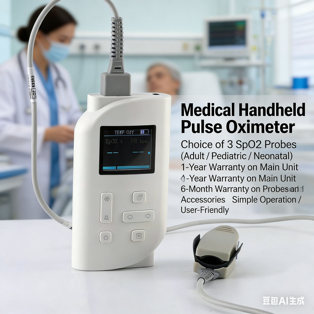 Medical Handheld Portable Pulse Blood Oxygen Meter Finger Clip Type ...