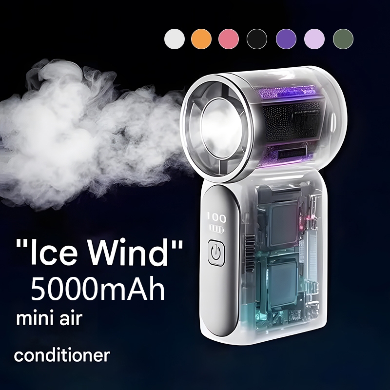5000mAh Portable Mini Handheld rechargeable Fan X688 3.5 Inch Strong ...