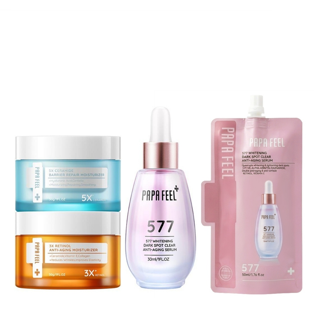 Morning C Night A]PAPA FEEL Whitening Anti-aging Repair Set 577