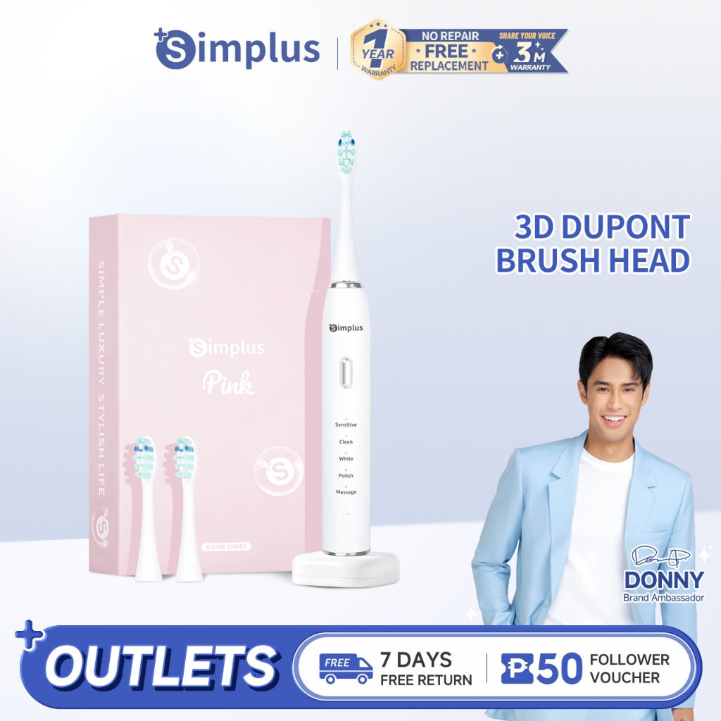 Simplus Electric Toothbrush Fully Automatic Intelligent, Maglev Sound ...