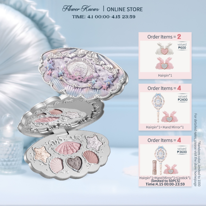 Flower Knows Shell's Jewel Collection 6-Color Makeup Palette 6.5g ...
