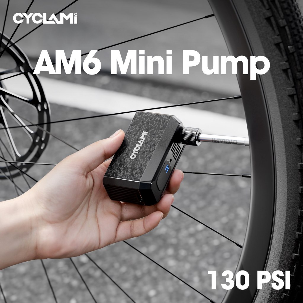 CYCLAMI 130 PSI AM6 mini Portable Pocket Electric Inflator Pump Custom ...
