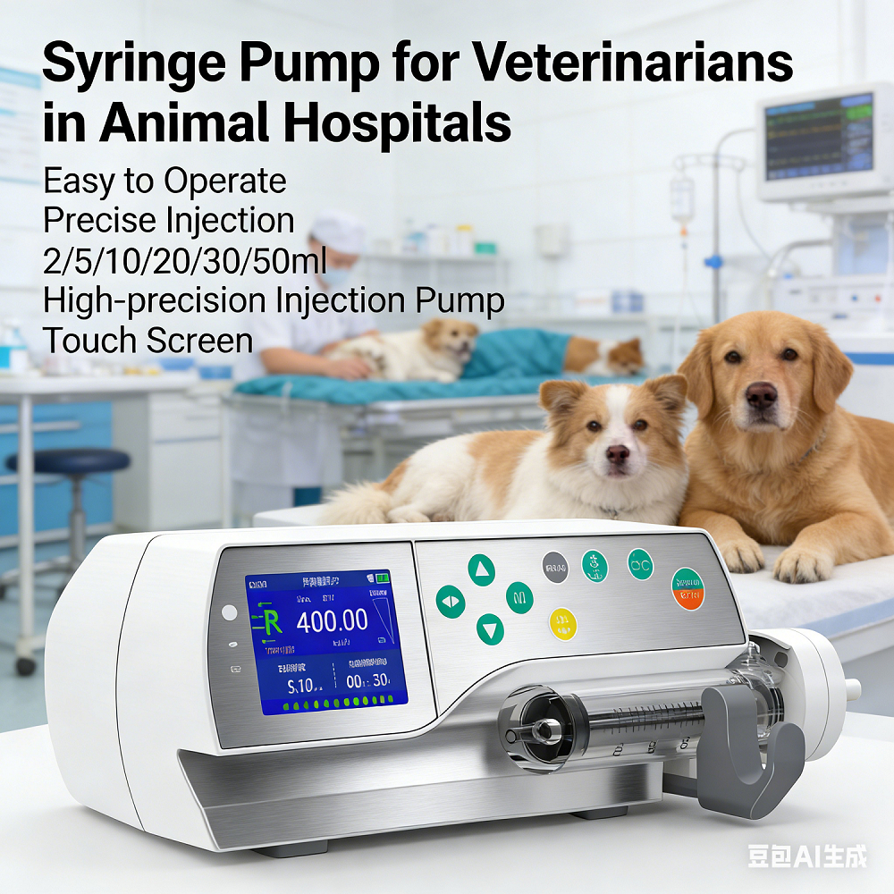 Animal Hospital Micro Injection Pump Touch Screen Single Channel Pet ...