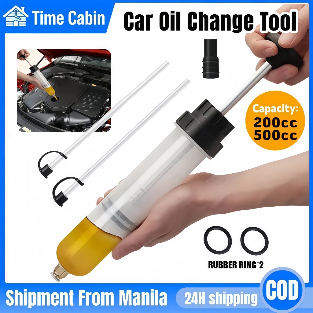 200/500CC Manual Oil Extractor Pump Syringe Fluid Transfer Tool for Car ...