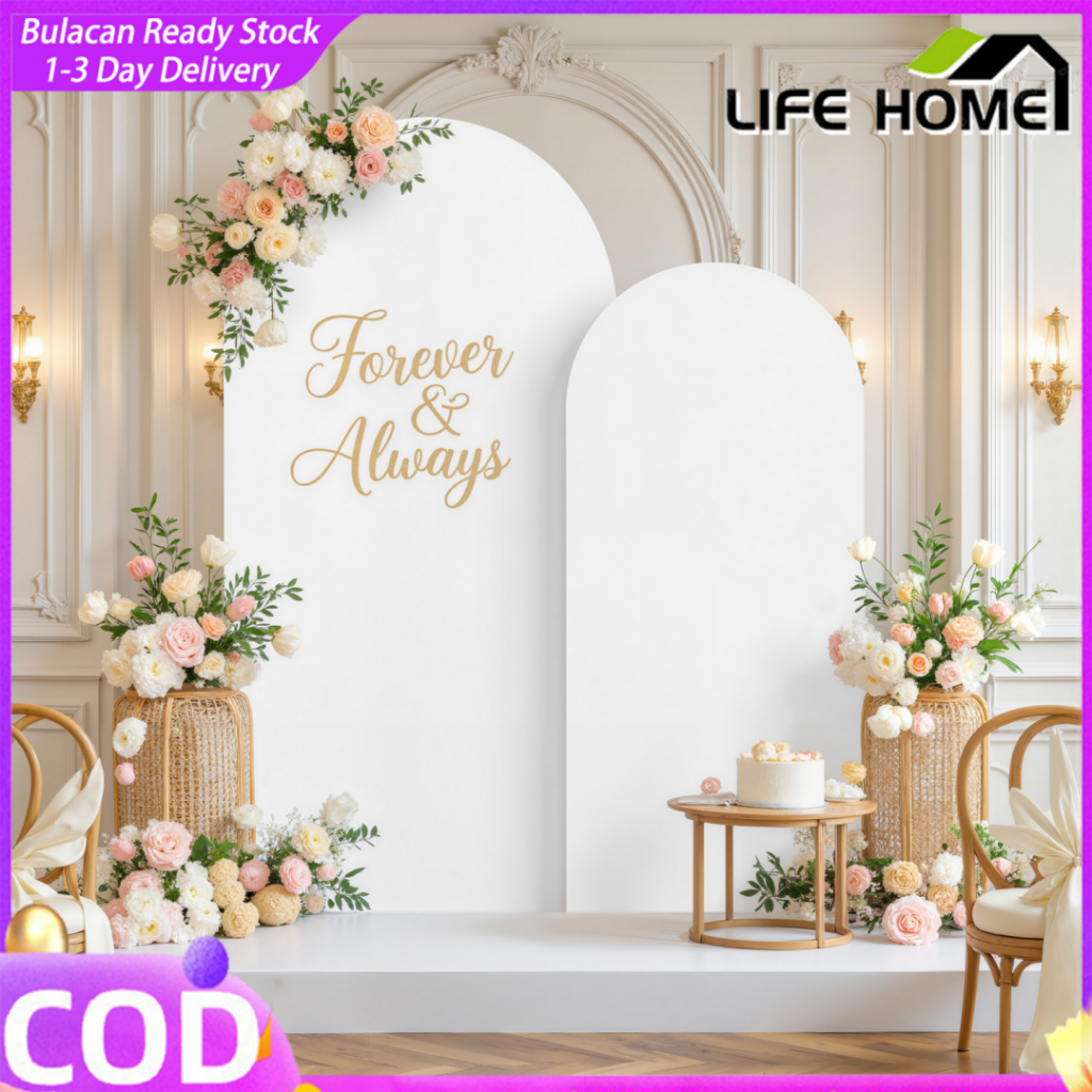 【Only Cover】Wedding Arch Backdrop Cover Creative Solid Color Doubleside ...