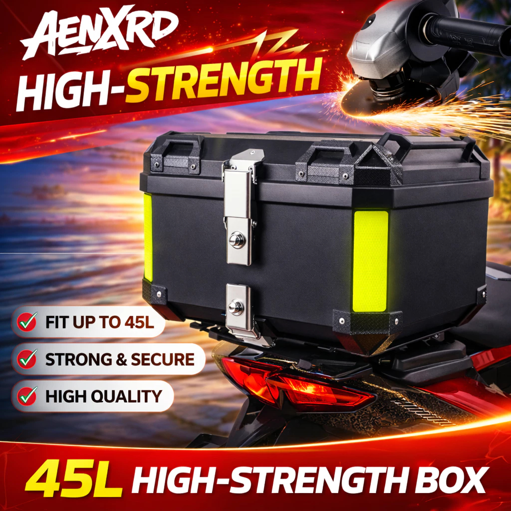 Top Box 36/45 liters For Motorcycle Anti Scratch Alloy Top Box ...